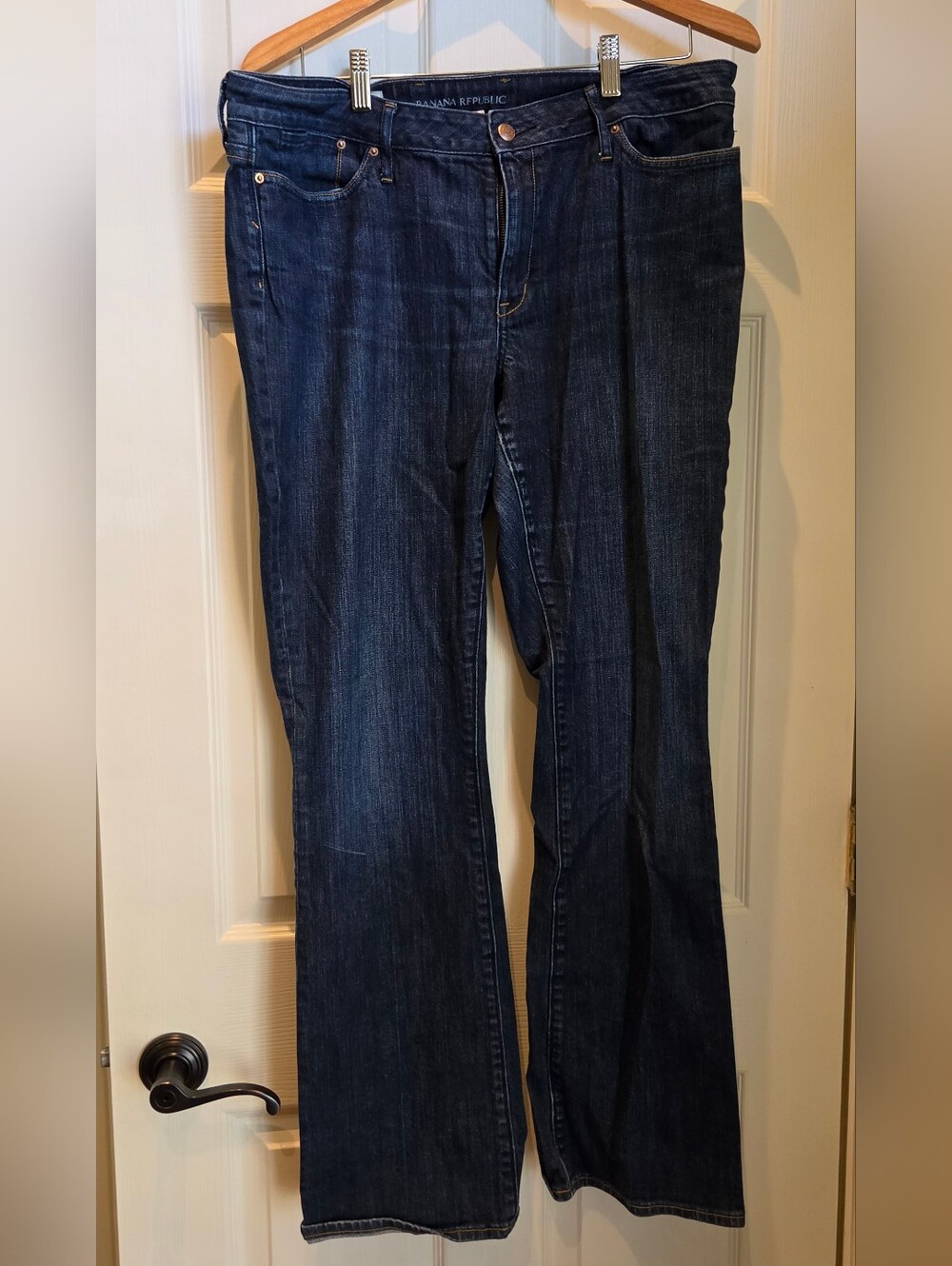 Banana Republic Dark Indigo Urban Boot-Cut Jeans